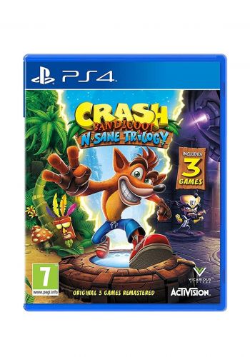 لعبة بلي ستيشن فور  Crash Bandicoot N-Sane Trilogy Ps4