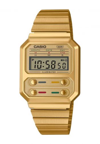 ساعة يد مناسبة لكلا الجنسين من كاسيو Casio A100WEG-9ADF Unisex Watch