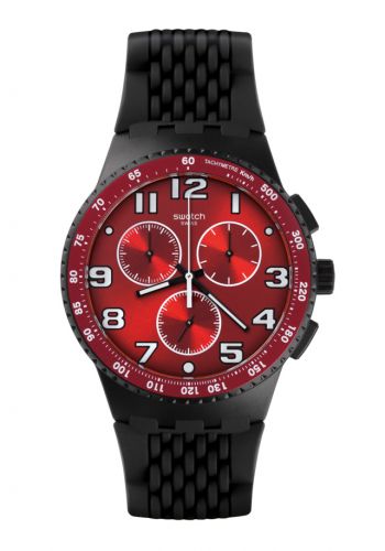 ساعة رجالية سوداء اللون من سواج Swatch SUSB101 Men's Watch
