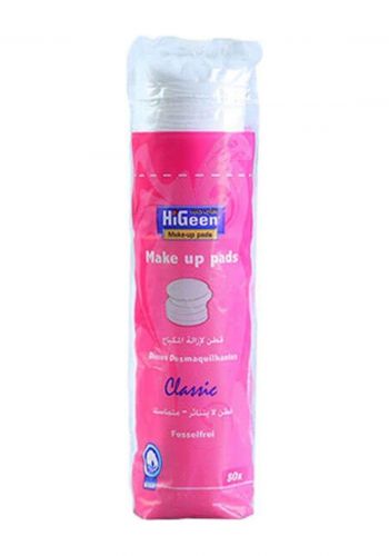  قطن لازالة المكياج 80 ضمادة قطنية من هايجين HiGeen Remove Makeup Cotton Pads