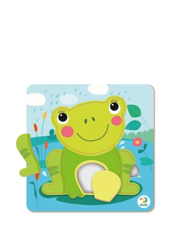لعبة بازل للاطفال بتصميم ضفدع  5 قطع من دودو Dodo Patterns Puzzle A Frog
