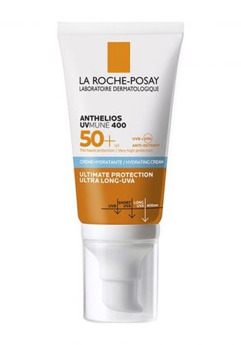 كريم  واقي شمس مرطب لجميع أنواع البشرة 50 مل  من لاروش بوزيه La Roche-Posay Anthelios Hydrating Cream SPF50+