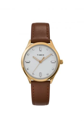 ساعة يد نسائية باللون البني من تايمكس Timex TW2V76500 Women's Watch