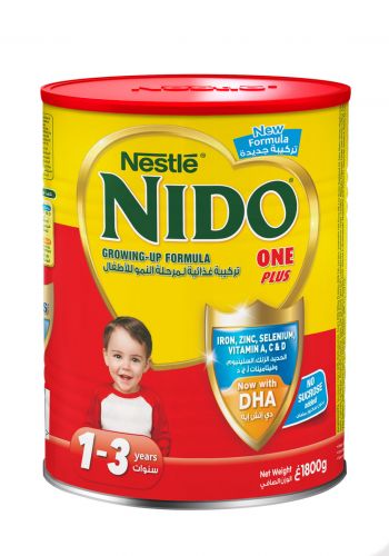 Nestle Nido Three Plus حليب نيدو تركيبة النمو للأطفال الصغار 1-3 سنوات 1800 غم