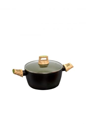 قدر طبخ كرانيت 22 سم اسود اللون من كروف Kroff SYB-V126FAK-0522B Pot 