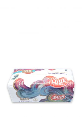 مناديل ورقية للوجه 390 منديل من الوزير Alwazir Premium Facial Tissues
