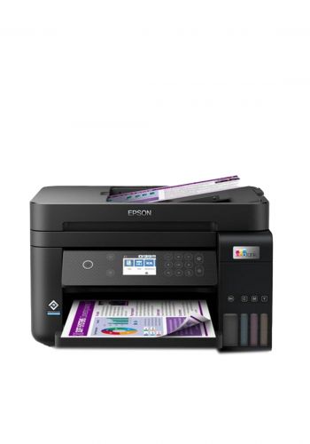 طابعة حبر ملون -Epson EcoTank L6270 Inkjet Printer 