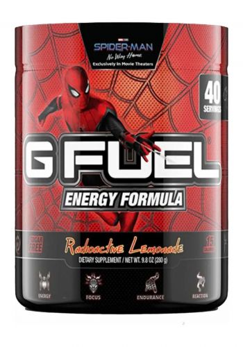 مسحوق طاقة بنكهة الليمون 280 غرام من جي فيول G Fuel Radioactive Lemonade Energy Formula  
