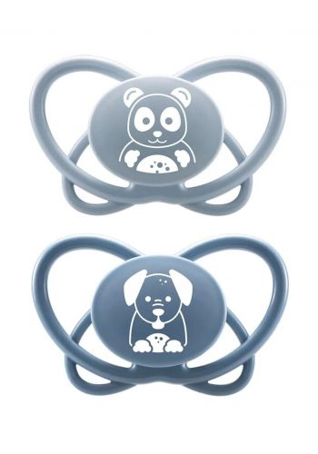سيت لهاية للأطفال قطعتين  من نيب الالمانية Nip First Moments My Butterfly Silicone Baby Soother Set 