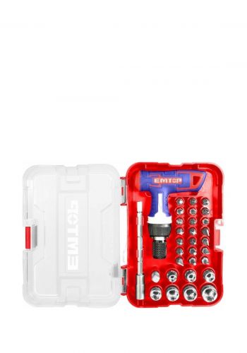 سيت مفك براغي  31 قطعة من إيمتوب Emtop EBST03102 T-handle wrench screwdriver set