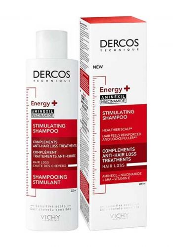 شامبو ديركوس منشط لنمو الشعر ومضاد للتساقط 200 من فيشي Vichy Dercos Energy Stimulating Shampoo With Aminexil & Niacinamide 
