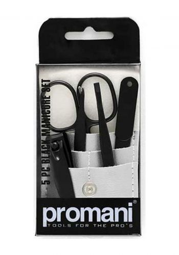 مجموعة العناية بالاظافر 5  قطع من بروماني Promani Black Manicure Set 