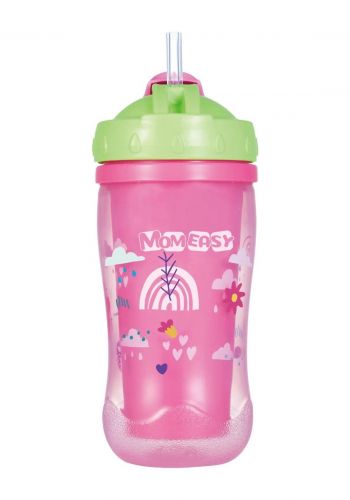 قدح للاطفال مع قصبة 240 مل من مام ايزي Mom Easy Plastic Baby Bottle Sipper Drinking Water Bottle