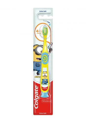 فرشاة تنظيف الاسنان للاطفال برسمة مينيونز من كولجيت Colgate Extra Soft Kids Toothbrush 