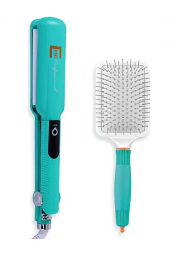 سيت تصفيف الشعر (اداة تمليس الشعر 55 واط + فرشاة شعر مسطحة) من اينزو Enzo En-1291s Hair Styling Set (Hair Straightener + Hair Brush)