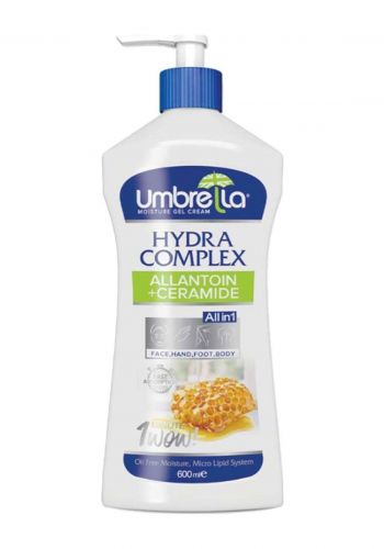 جل كريمي مرطب للوجه و الجسم بخلاصة العسل لجميع انواع البشرة 600 مل من إمبريلا Umbrella Hydra Complex