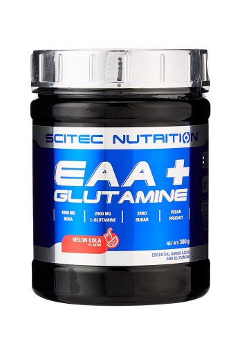احماض امينية EAA + جلوتامين 300 غرام بنكهة البطيخ و الكولامن سايتك نيوترشن Scitec Nutrition EAA + Glutamine Amino Asids 
