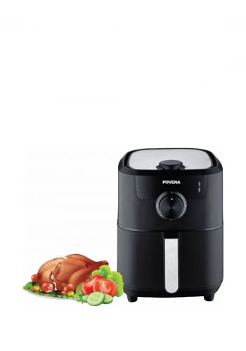 قلاية كهربائية سعة 5.5 لتر 1500 واط من بوفينا Povena Electric Air Fryer