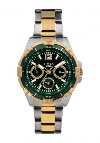 ساعة يد رجالية باللون الفضي والذهبي من تايمكس Timex TW2V78700 Men's Watch