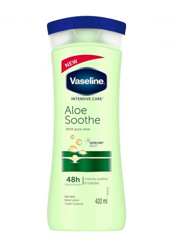 لوشن ومرطب للجسم بخلاصة الصبار  400 مل من فازلين  Vaseline Intesive Care Aloe Soothe Body Loition