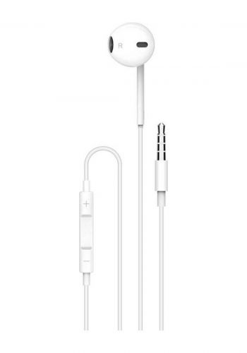 سماعة أذن سلكية Porodo - Soundtec Single Mono Earphones 3.5mm with High-Clarify Mic