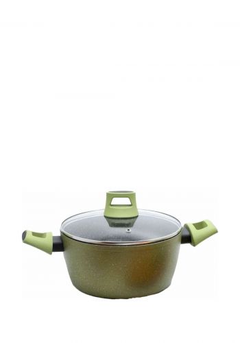 قدر طبخ كرانيت 24 سم زيتوني اللون من كروف Kroff SYB-V126FAK-0524O Pot 