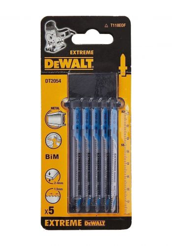 شفرة منشار 5 قطع 4 ملم من ديوالت  Dewalt DT2054-QZ Jigsaw Blade Bimetal