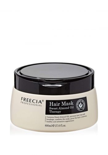 قناع شعر بزيت اللوز من فريشا 800 مل Freecia Sweet Almond Oil Hair Mask