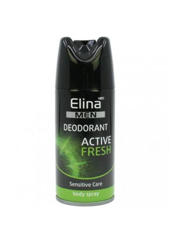 Elina-Med Body Spray بخاخ معطر  جسم للرجال المنعش 150 مل من الينا fresh
