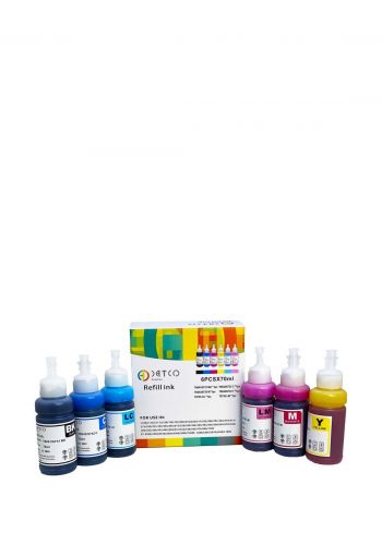 سيت الوان طابعة لاجهزة ابسون 6 قطع  Datco Refill For Epson 
