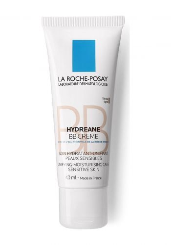 كريم اساس مرطب باللون البيج الفاتح للبشرة الحساسة  40 مل من لاروش بوزيه La Roche Posay Hydreane BB Cream