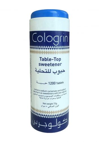 محلي منخفض السعرات الحرارية 1200 قرص من كولوجرين Cologrin Table Top Sweetener