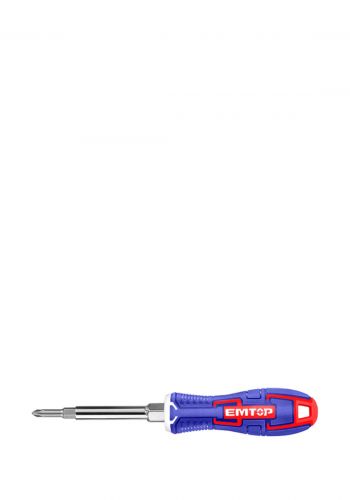 مفك براغي قلاب 6 في 1 بطول 160 ملم من ايمتوب Emtop ESDRH0602 6 IN 1 Screwdriver Set
