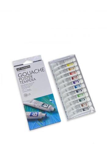سيت الوان مجسمة 12x12 مل من ارت رينجرز Art Rangers Gouache Paint Set