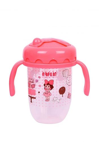 كوب مع قصبة سيليكون للاطفال 240 مل من فارلين Farlin Cup with silicone straw 