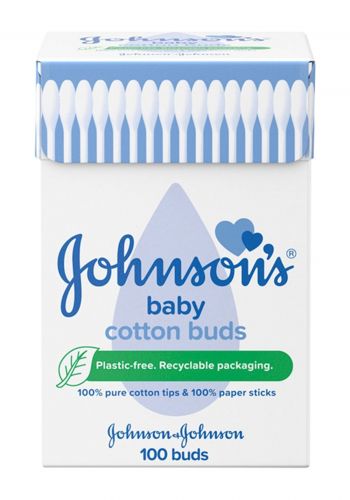 اعواد تنظيف الاذان 100 قطعة من جونسون Johnson's Cotton Buds