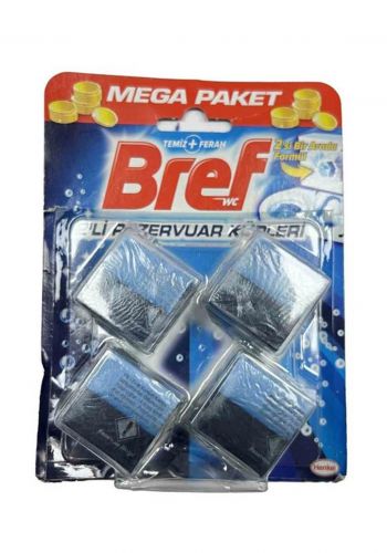 أقراص منظفة للحمام 4 قطع من بريف  Bref Mega Paket