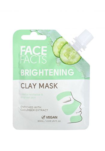 ماسك لتفتيح البشرة بخلاصة الخيار 60 مل من فيس فاكتس Face Facts Clay Mud Soothing Mask