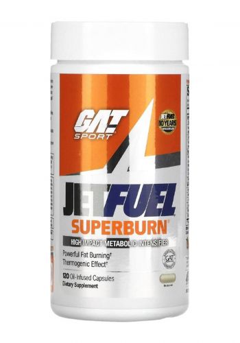 Gat Jetfule Superburn 120 Cap حرق الدهون بقوة التأثير الحراري 120 كبسولة