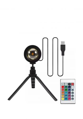 مصباح 16 لون ( غروب الشمس , قوس قزح ) Sunset Lamp LED 