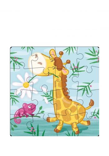 لعبة بازل بتصميم زرافة 16 قطعة من دودو Dodo Puzzle Giraffe