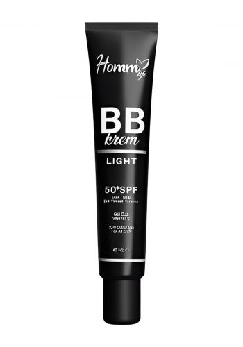 بي بي كريم مع عامل حماية من اشعة الشمس  40 مل من هوم لايف Homm Life BB Cream Light SPF50