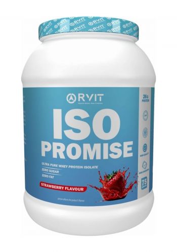 بروتين مصل اللبن المعزول بنكهة الفراولة  2.27 كغم من رفيت Rvit ISO Promise Strawberry Flavour 
