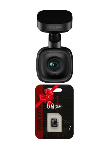 كاميرا لوحة القيادة مع هدية رام 64GB من هيكفيجن HIKVision AE-DC5013-F6 PRO with GPS F1.6 Dashboard Camera with 64GB RAM  