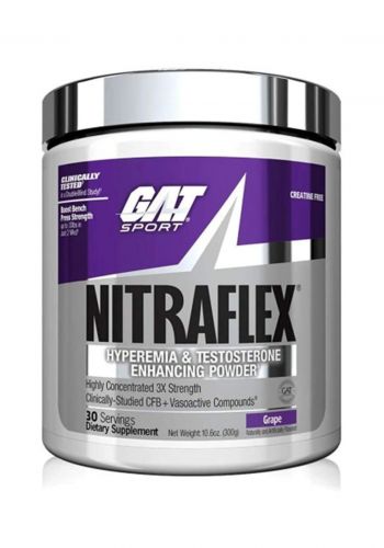 Gat Nitraflex Qr 300g Grape مكمل غذائي