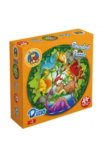 لعبة بازل  دائري - دينوس من فلافي بير Fluffy Bear Rounded Puzzle - Dinos