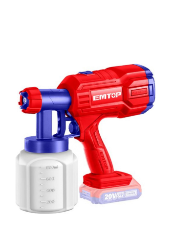   مسدس رذاذ لا سلكي 20فولت 8000 مل من ايمتوب Emtop ELSG2002 spray gun