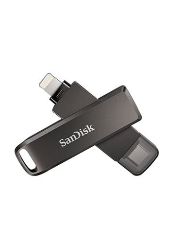 ذاكرة تخزين- SanDisk SDIX70N-256G-GN6NE  iXpand Flash Drive Luxe for iPhone and USB Type-C 256GB