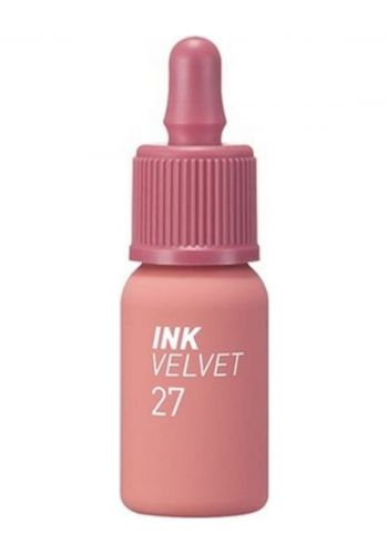 تنت شفاه مخملي من بيريبيرا الكورية رقم 27 Peripera Ink Velvet Strawberry Nude