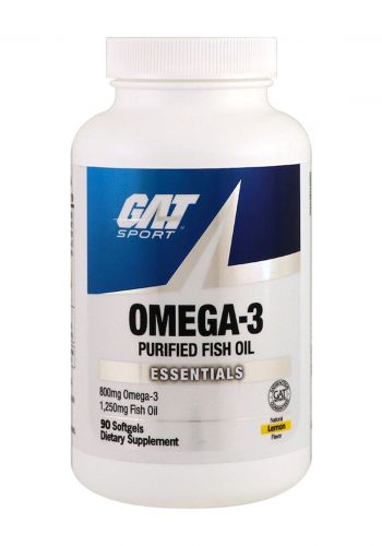 Gat Omega-3 Lemon 90 Softgel أوميغا 3 ليمون 90 كبسولة هلامية